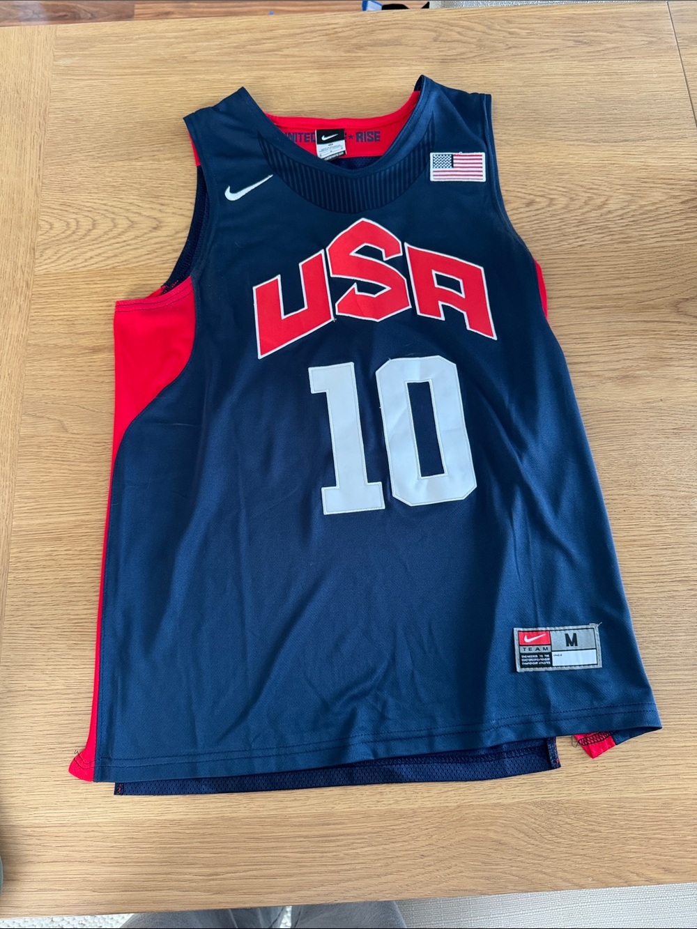 Nike USA Basketball Jersey #10 in Navy & Red